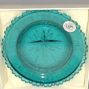 Star of Bethlehem St Marys Xmas '83 Pairpoint Glass Cup Plate New Bedford Marian